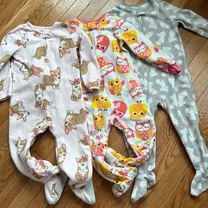 One piece footie PJs